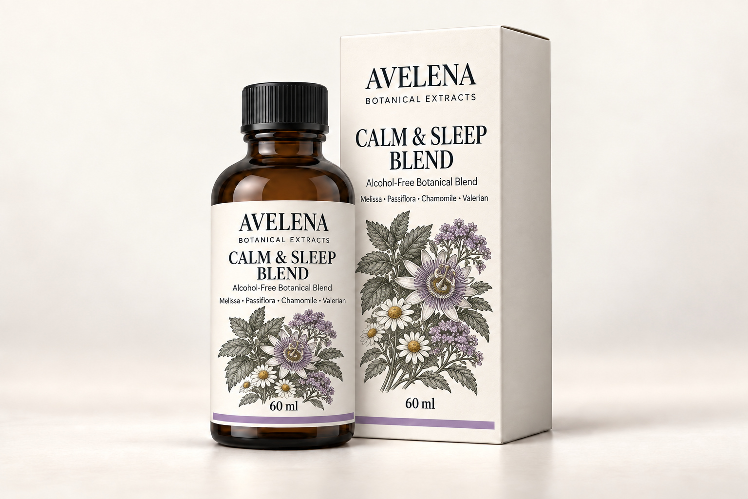 AVELENA Calm & Sleep Blend 60 ml botanical extract