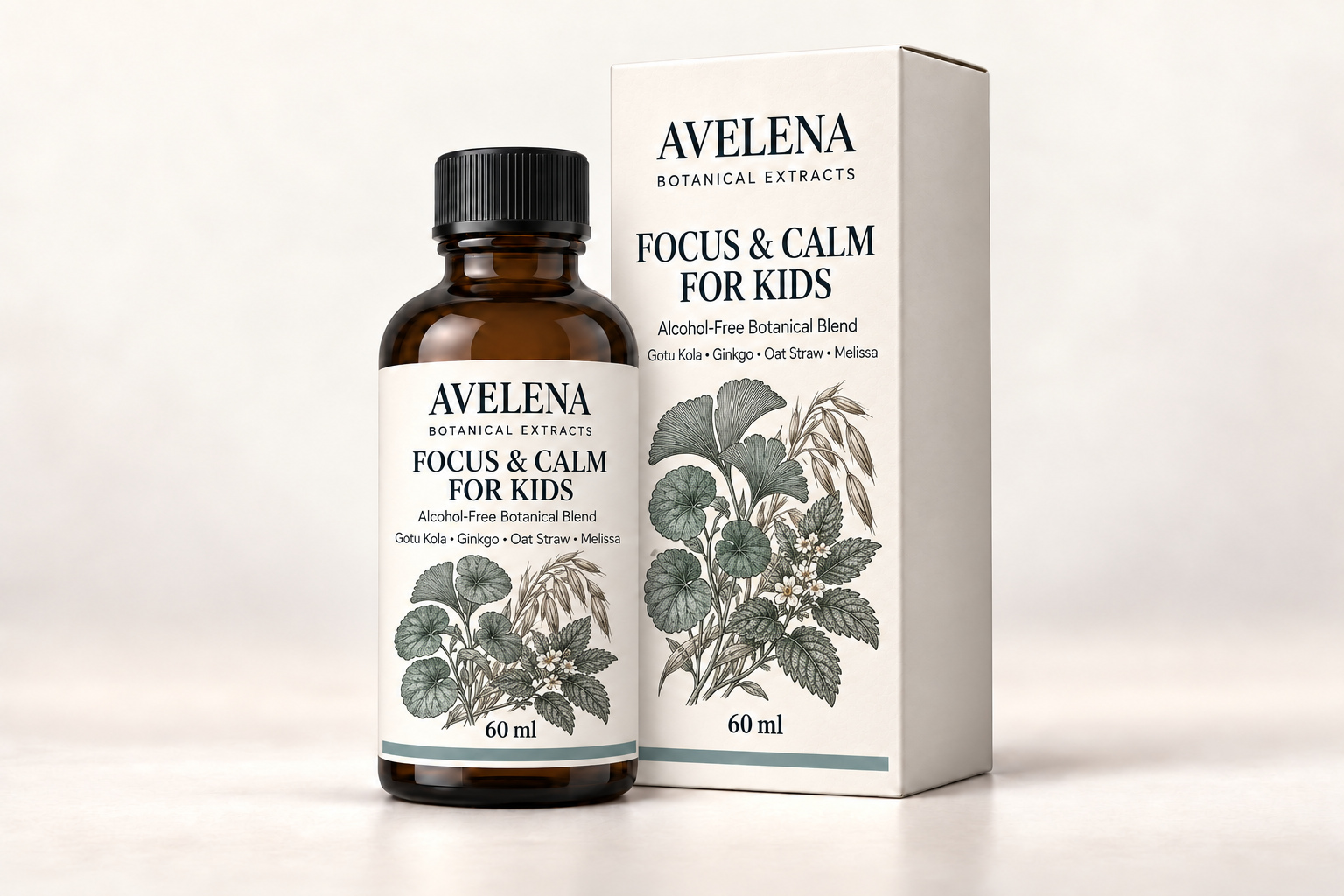AVELENA Focus & Calm for Kids 60 ml botanical extract