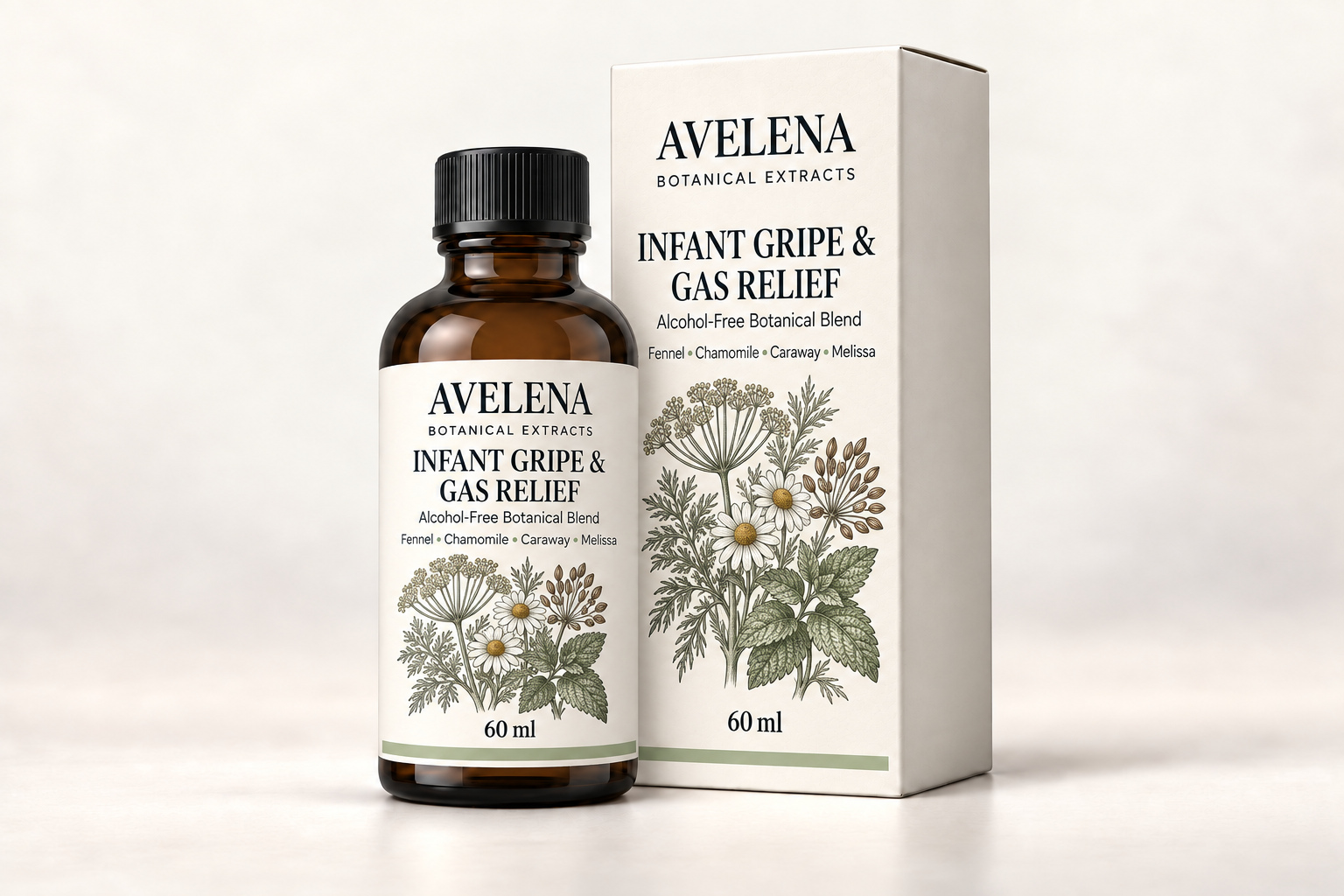 AVELENA Infant Gripe & Gas Relief 60 ml botanical extract