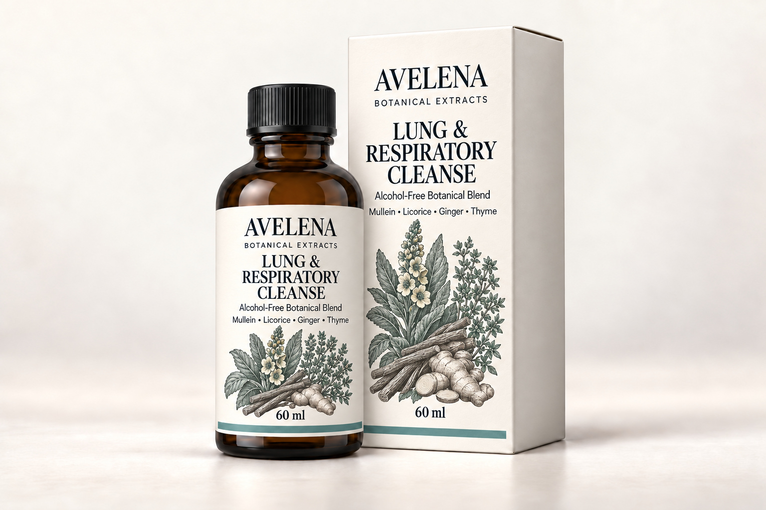 AVELENA Lung & Respiratory Cleanse 60 ml botanical extract